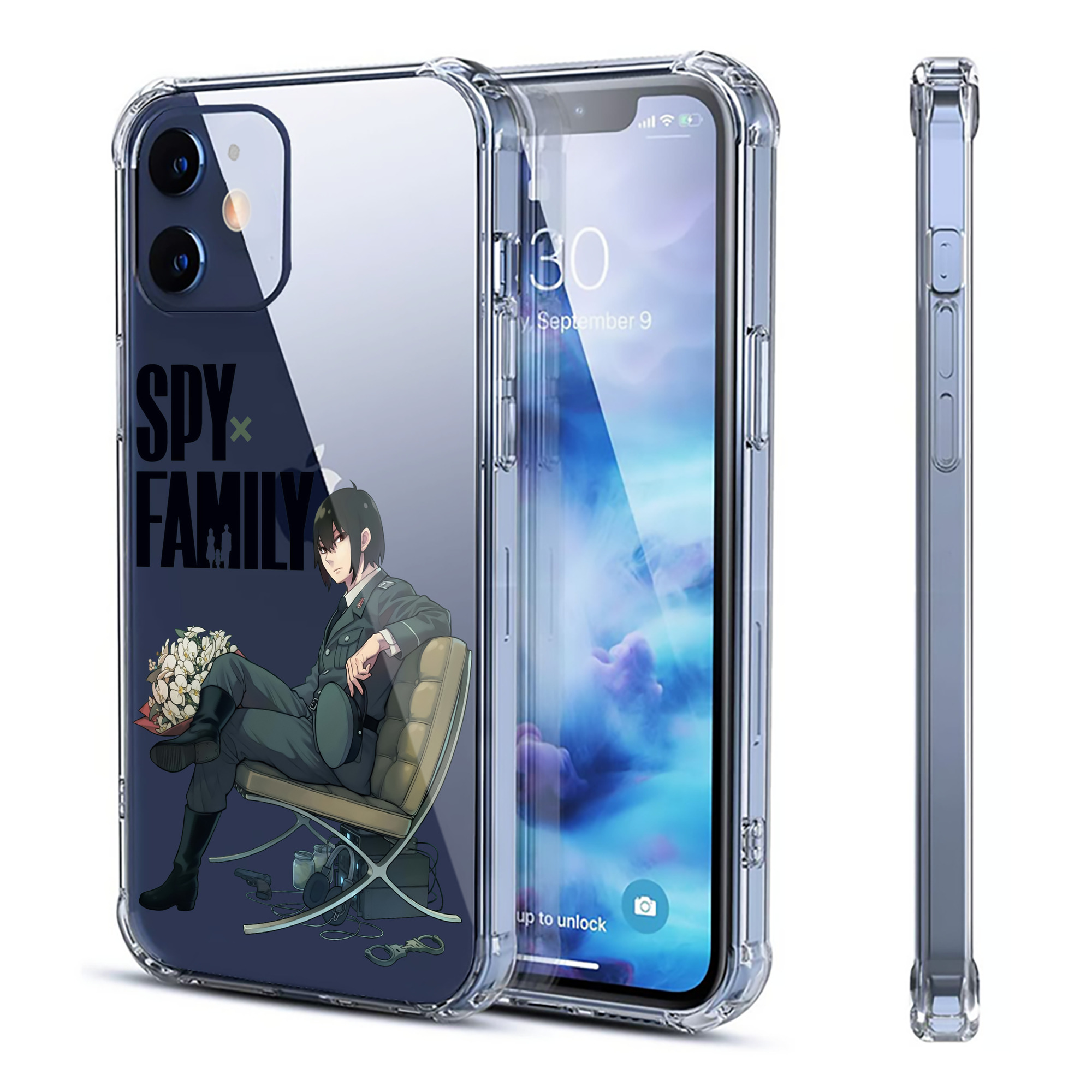 （画像用） SPY×FAMILY间谍家家酒 【iPhone 12シリーズ対応】透明スマホケース（クリアソフトケース）